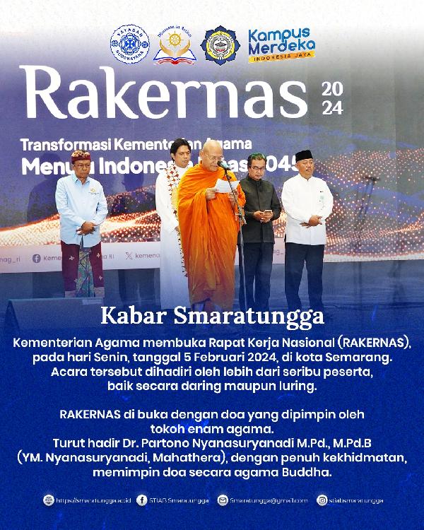 Kementerian Agama membuka Rapat Kerja Nasional Dengan Doa Yang Dipimpin Oleh Tokoh Enam Agama